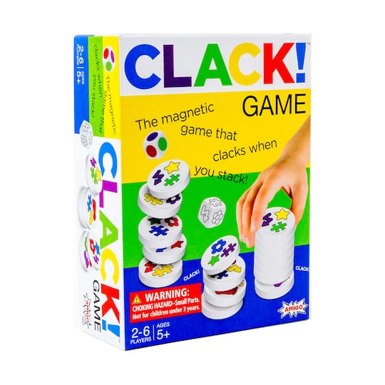 Clack!&#x2122; Magnetic Stacking Game